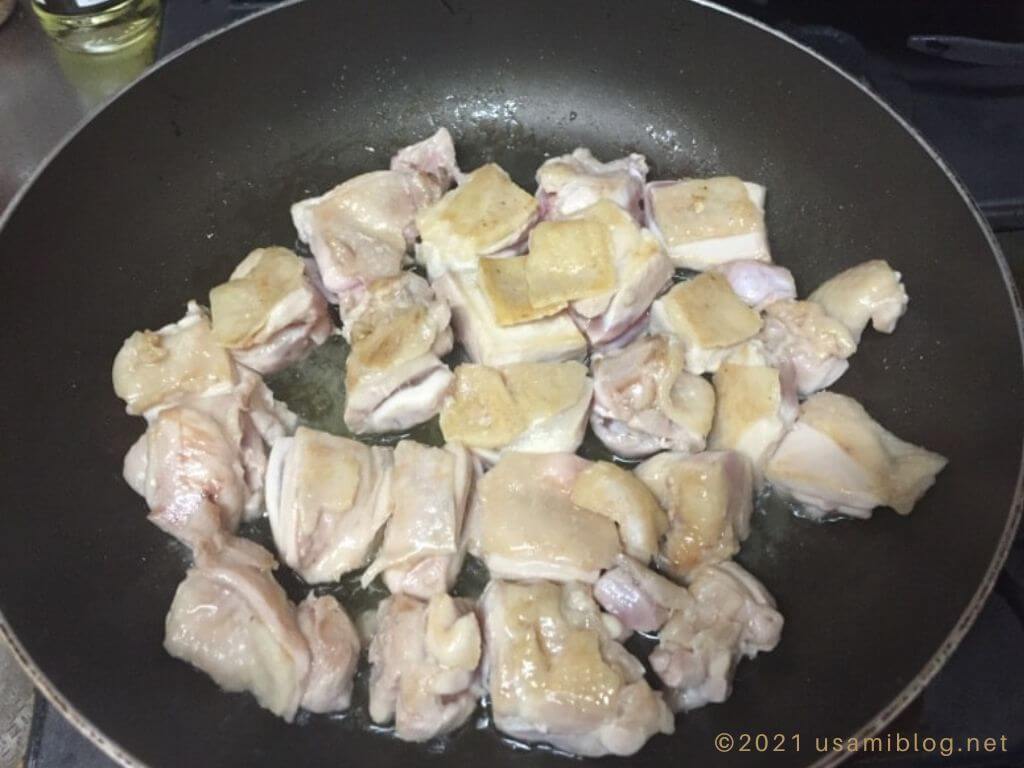 鶏肉の酢しょうゆ照り焼き　鶏肉